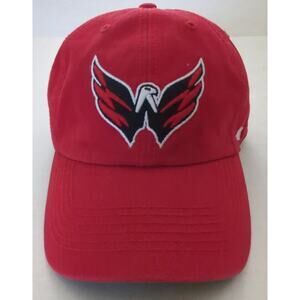 '47 Washington Capitals Red White Black Emboidered Logo NHL Cap Size Medium